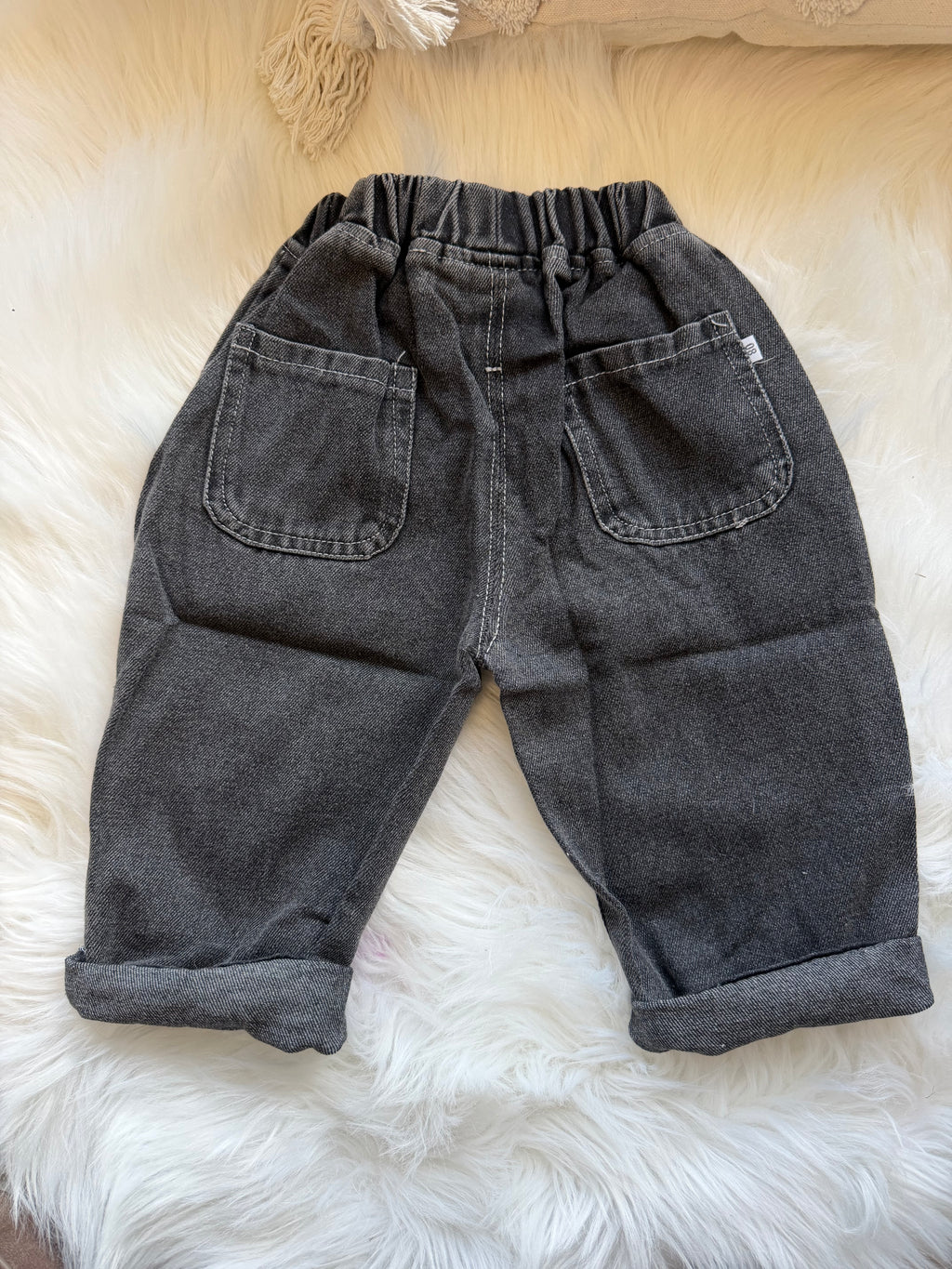 Black baggy denim