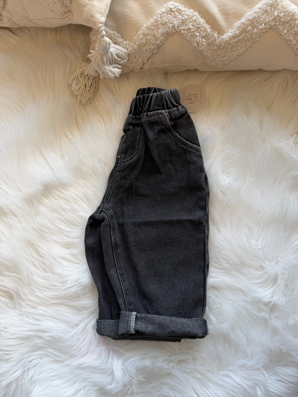 Black baggy denim