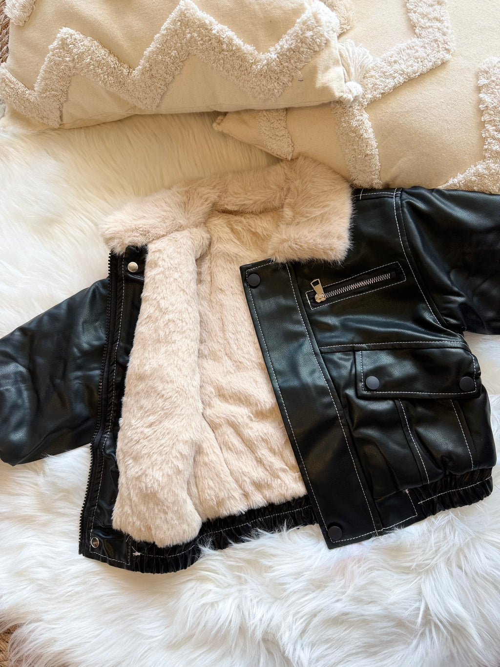 Teddy leather jacket