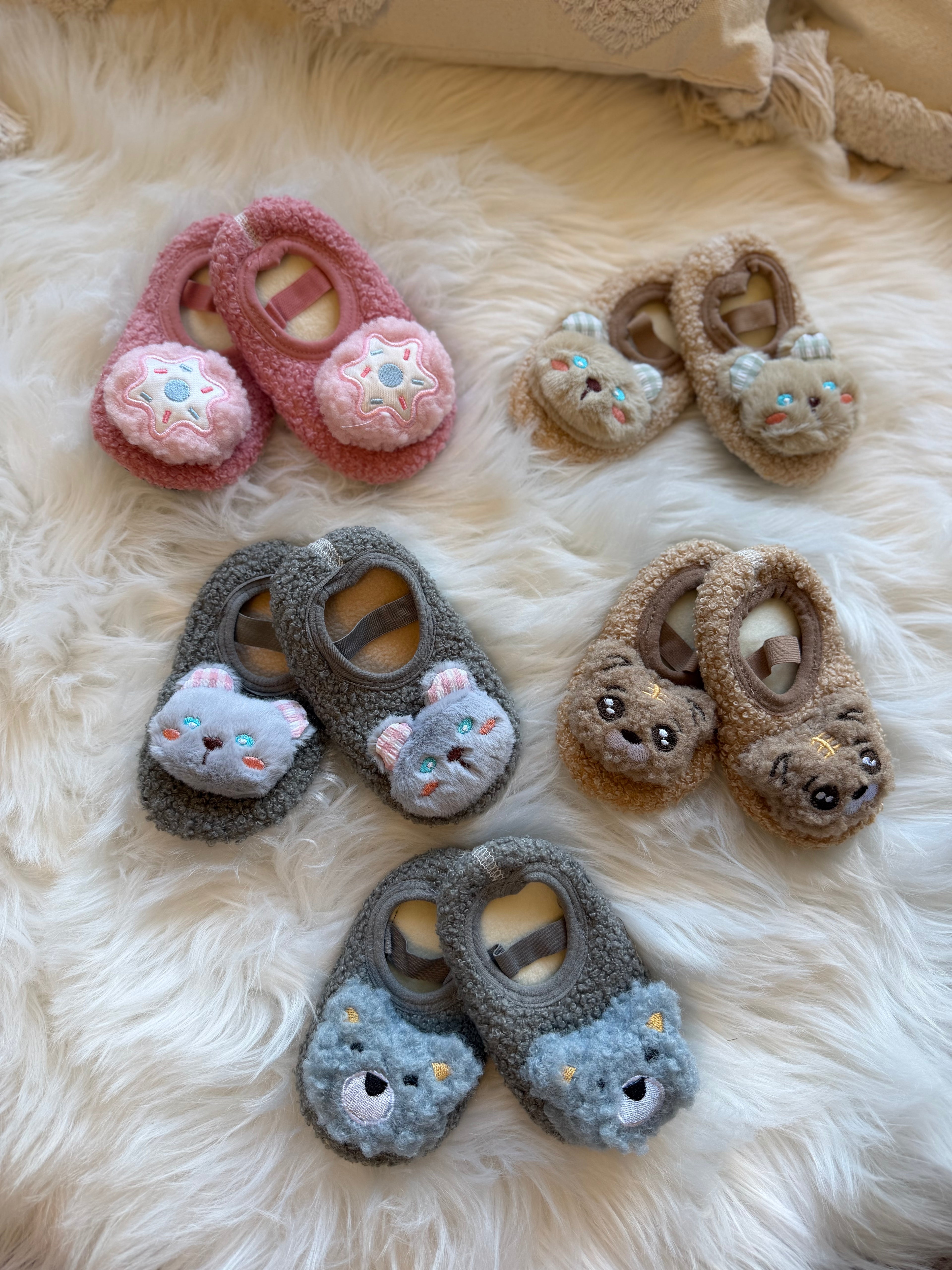 Fluffy slippers