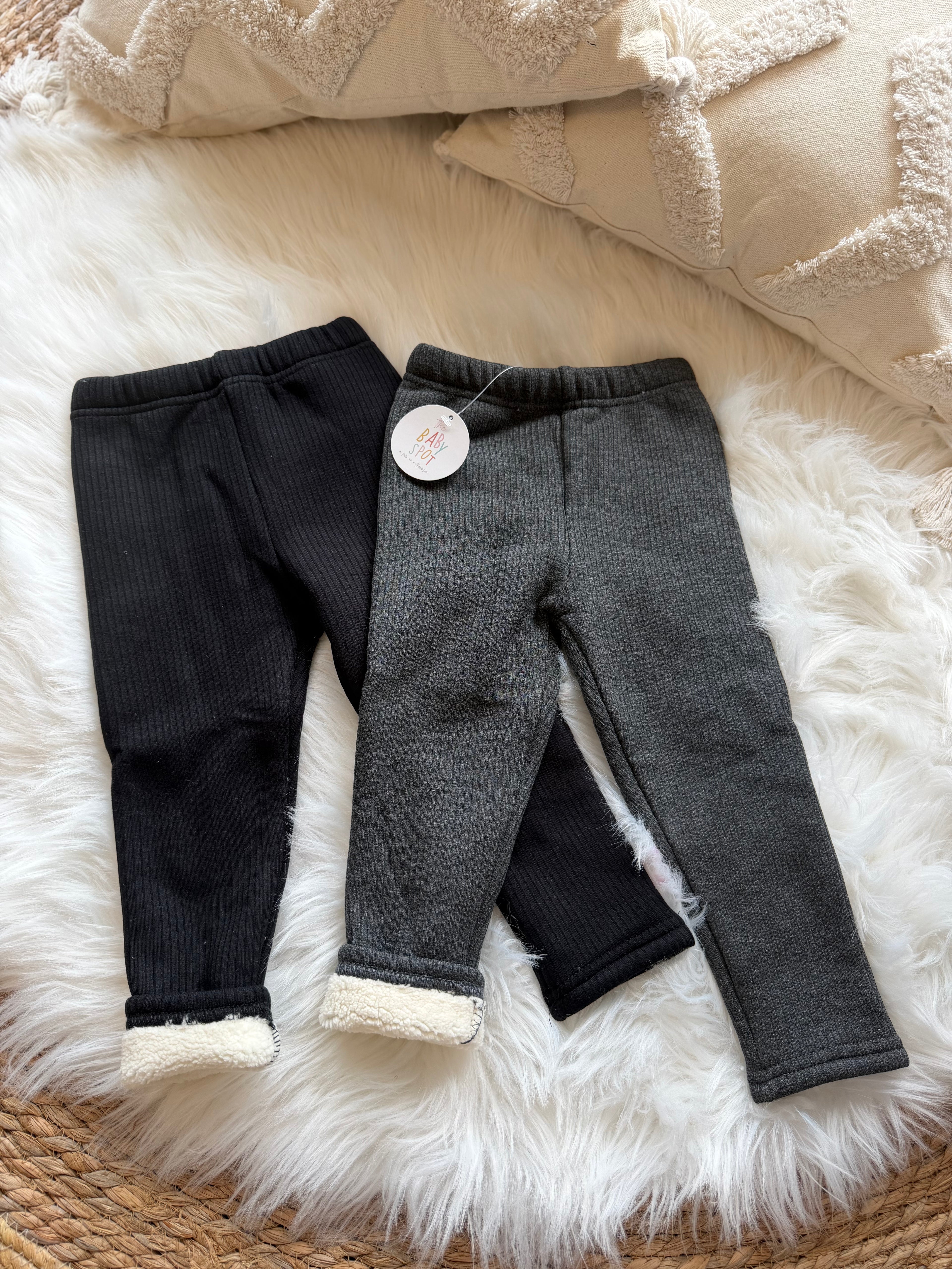 Lined fleece leggings
