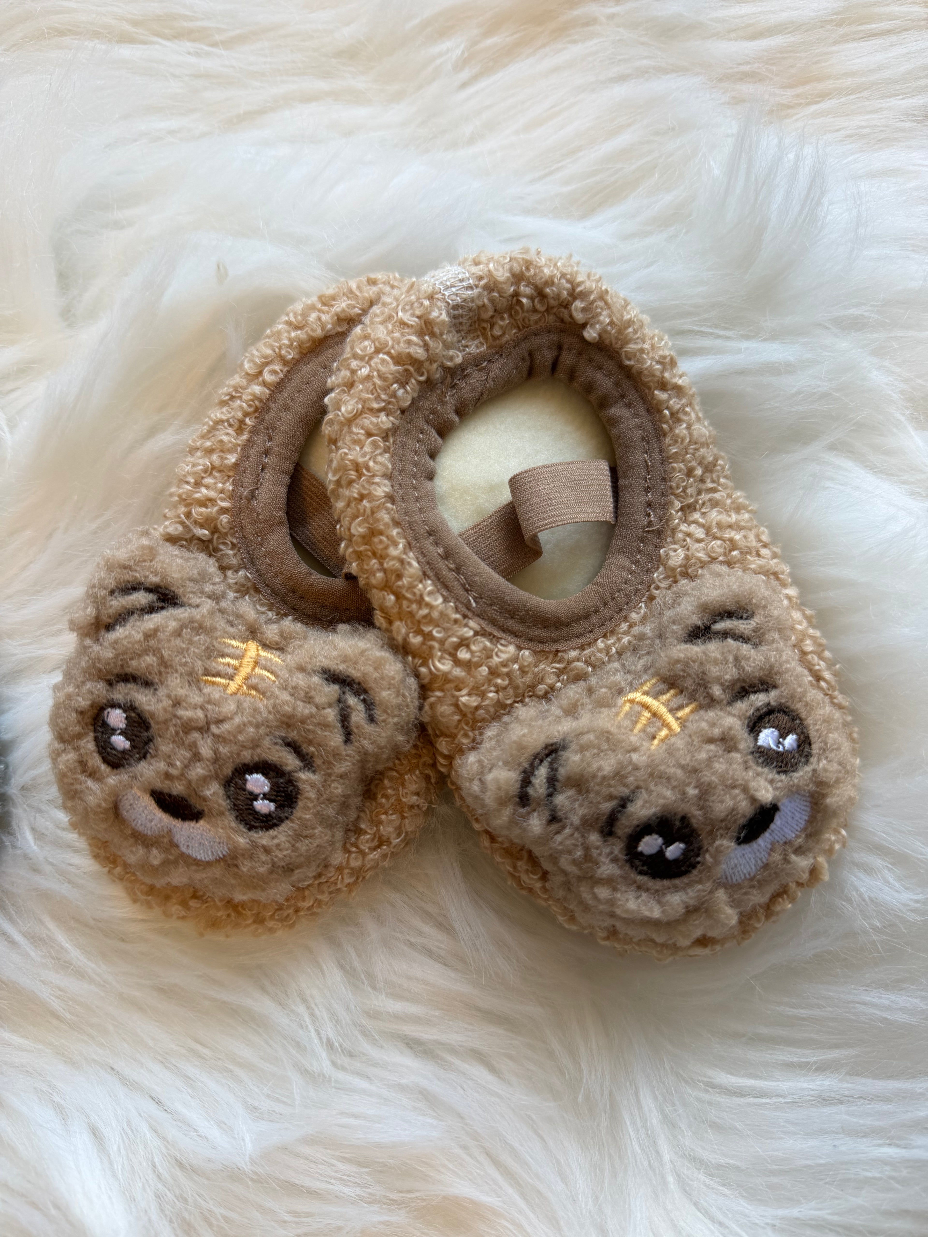 Fluffy slippers