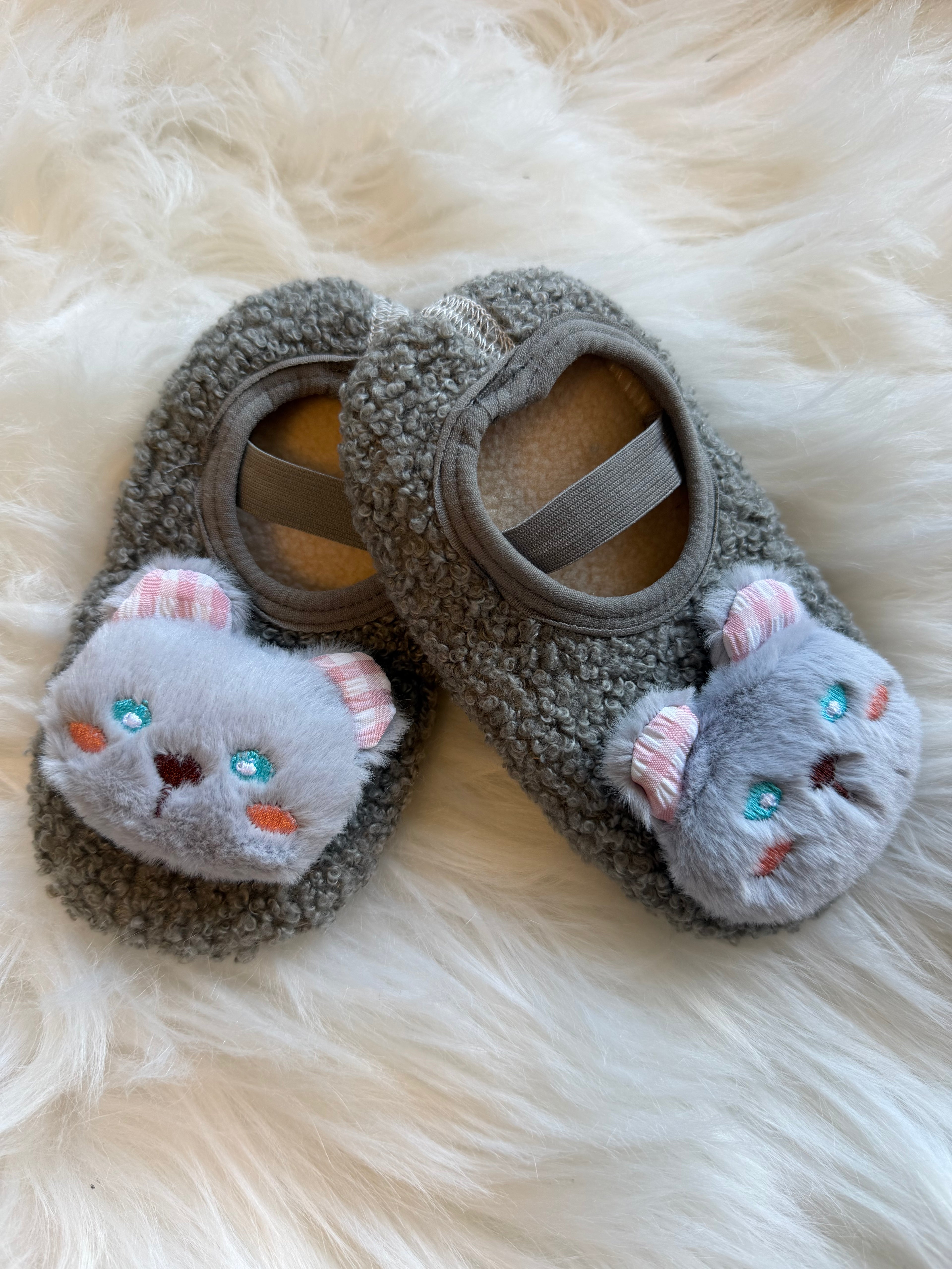 Fluffy slippers