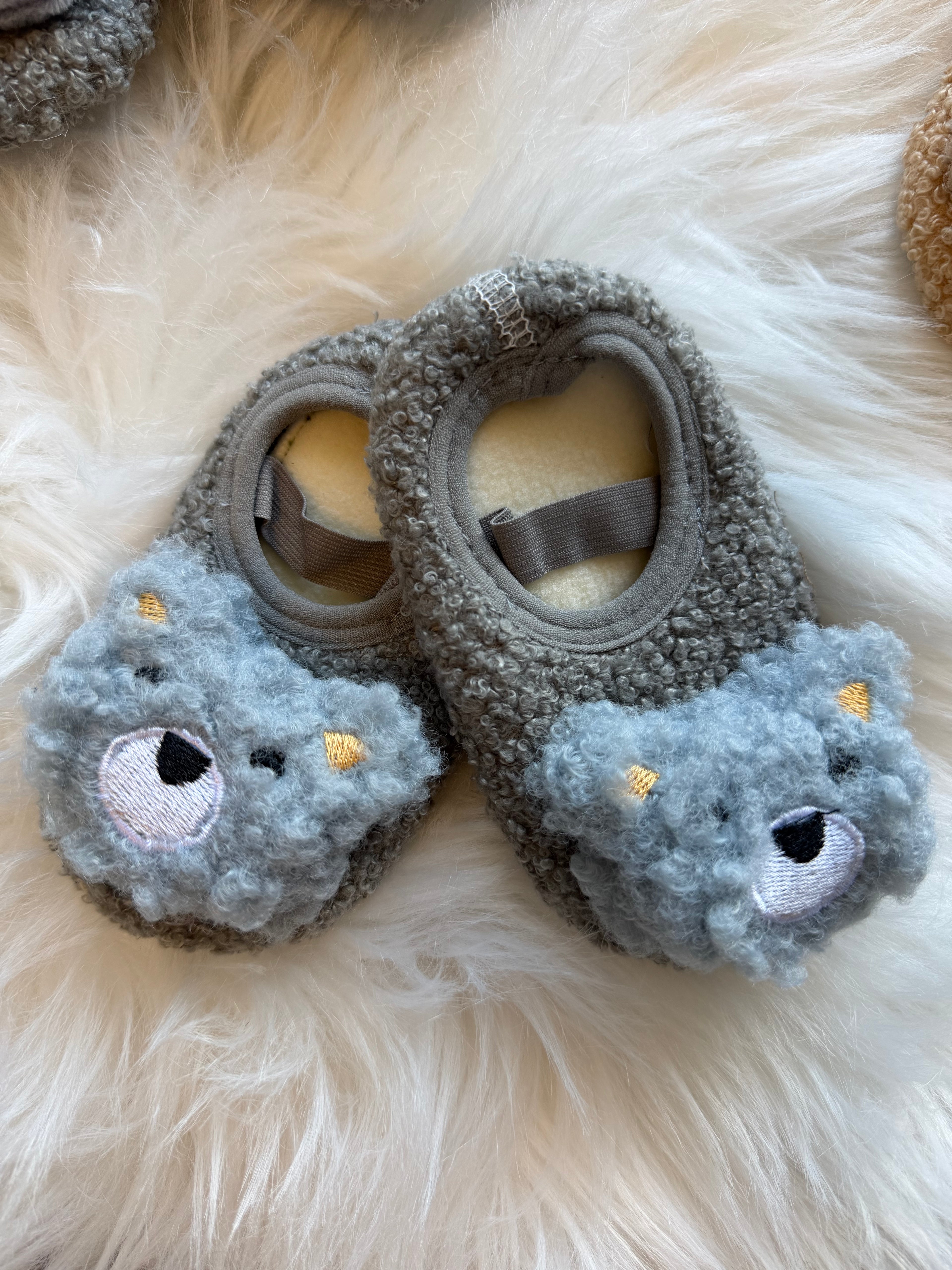 Fluffy slippers