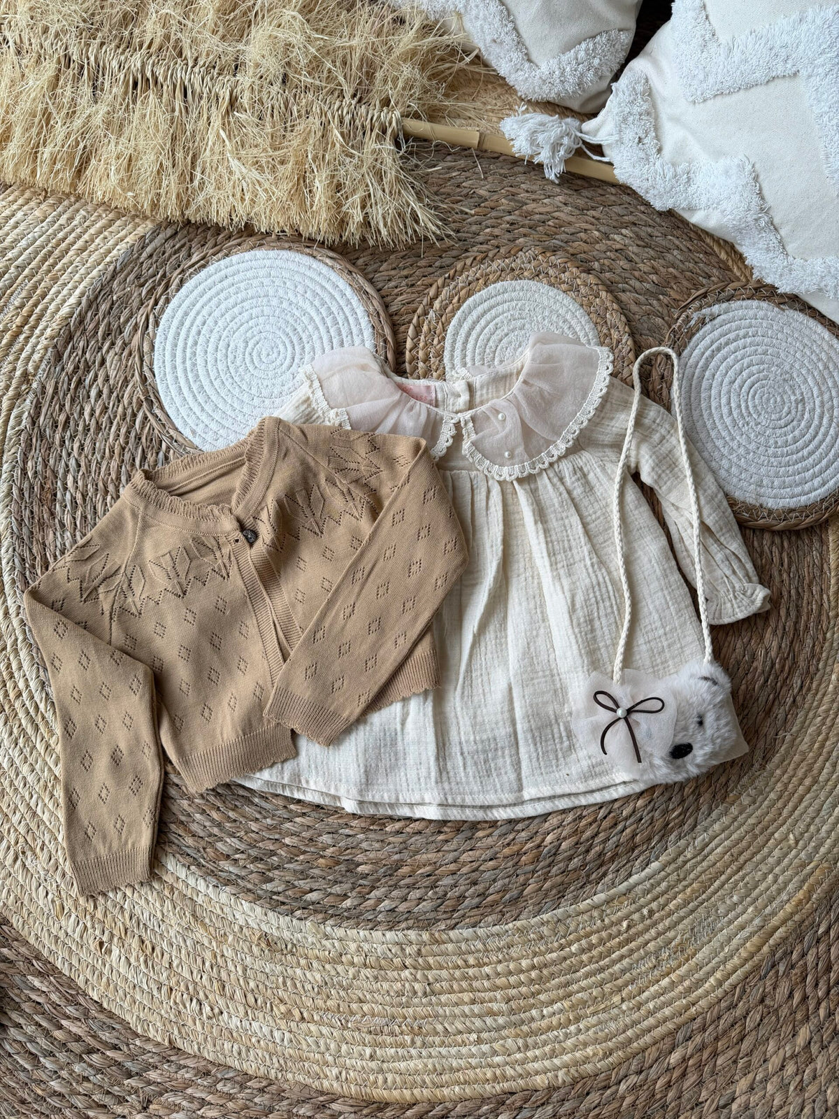 Beige dress 3 pcs