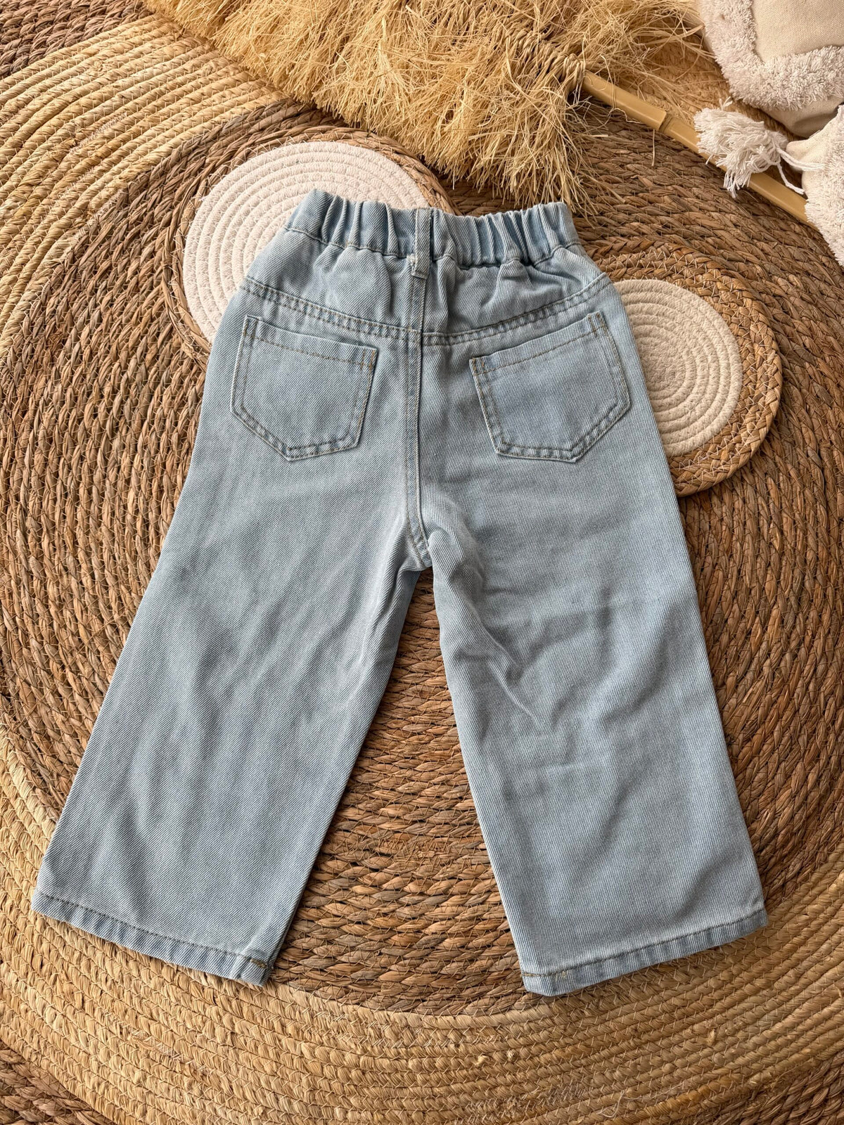 Ripped girly denim pants