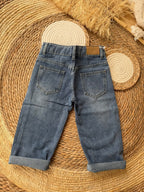 Denim ripped pants