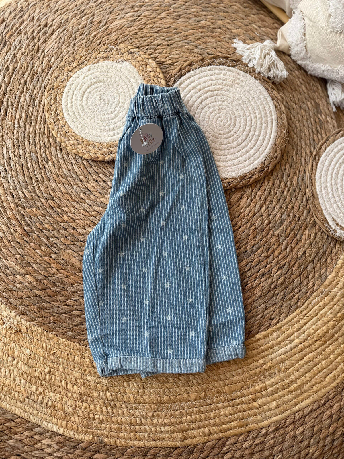 Stars denim pants