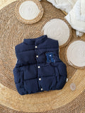 Navy puffer gilet