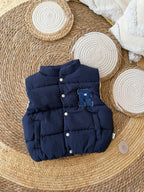 Navy puffer gilet