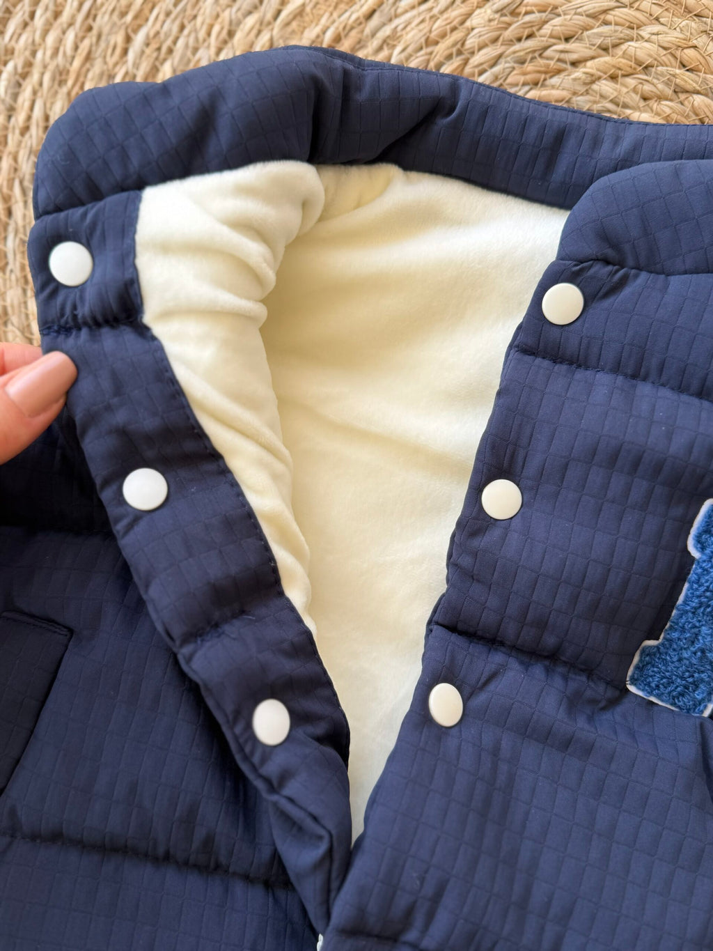 Navy puffer gilet