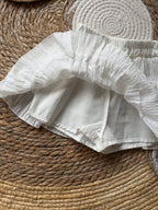 White ruffles skirt