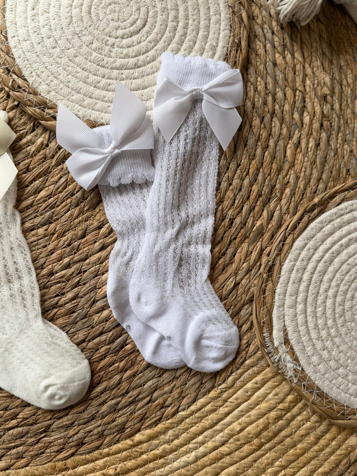 Long ribbon socks