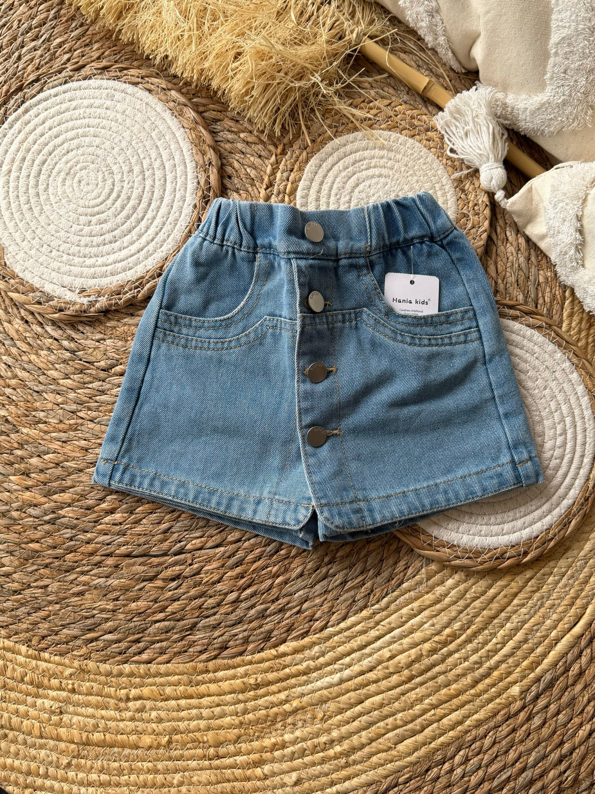 Denim skorts