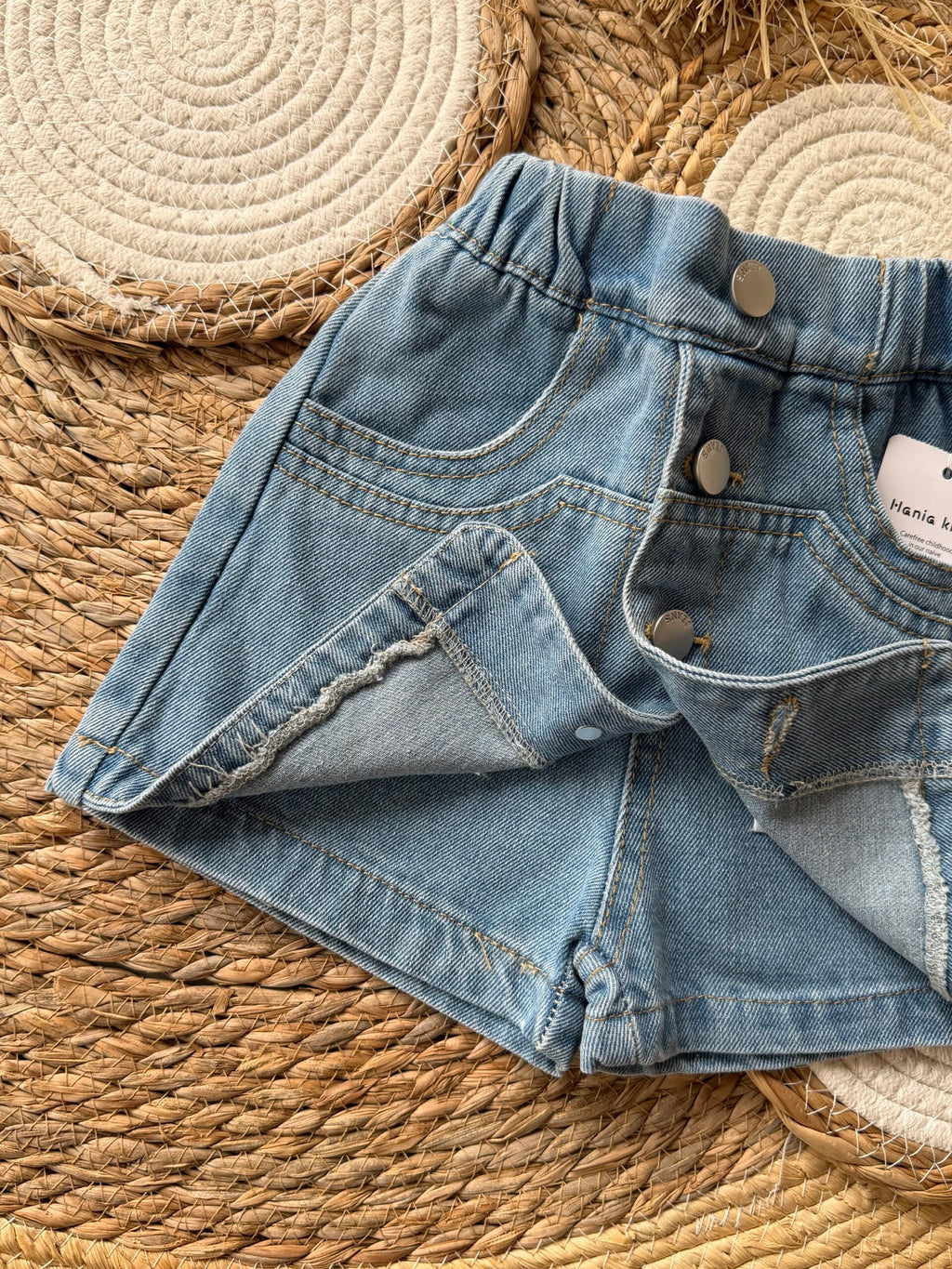 Denim skorts