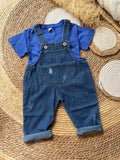 Denim salopette set 2 pcs