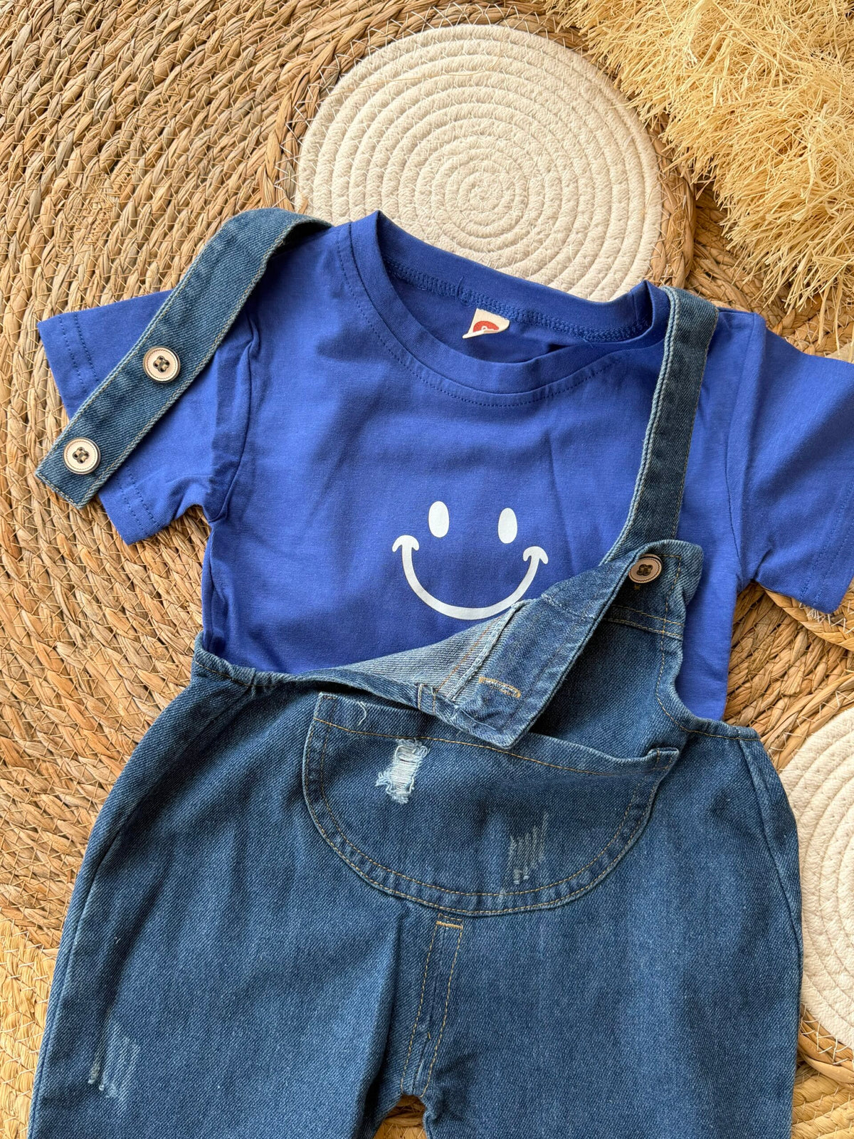 Denim salopette set 2 pcs