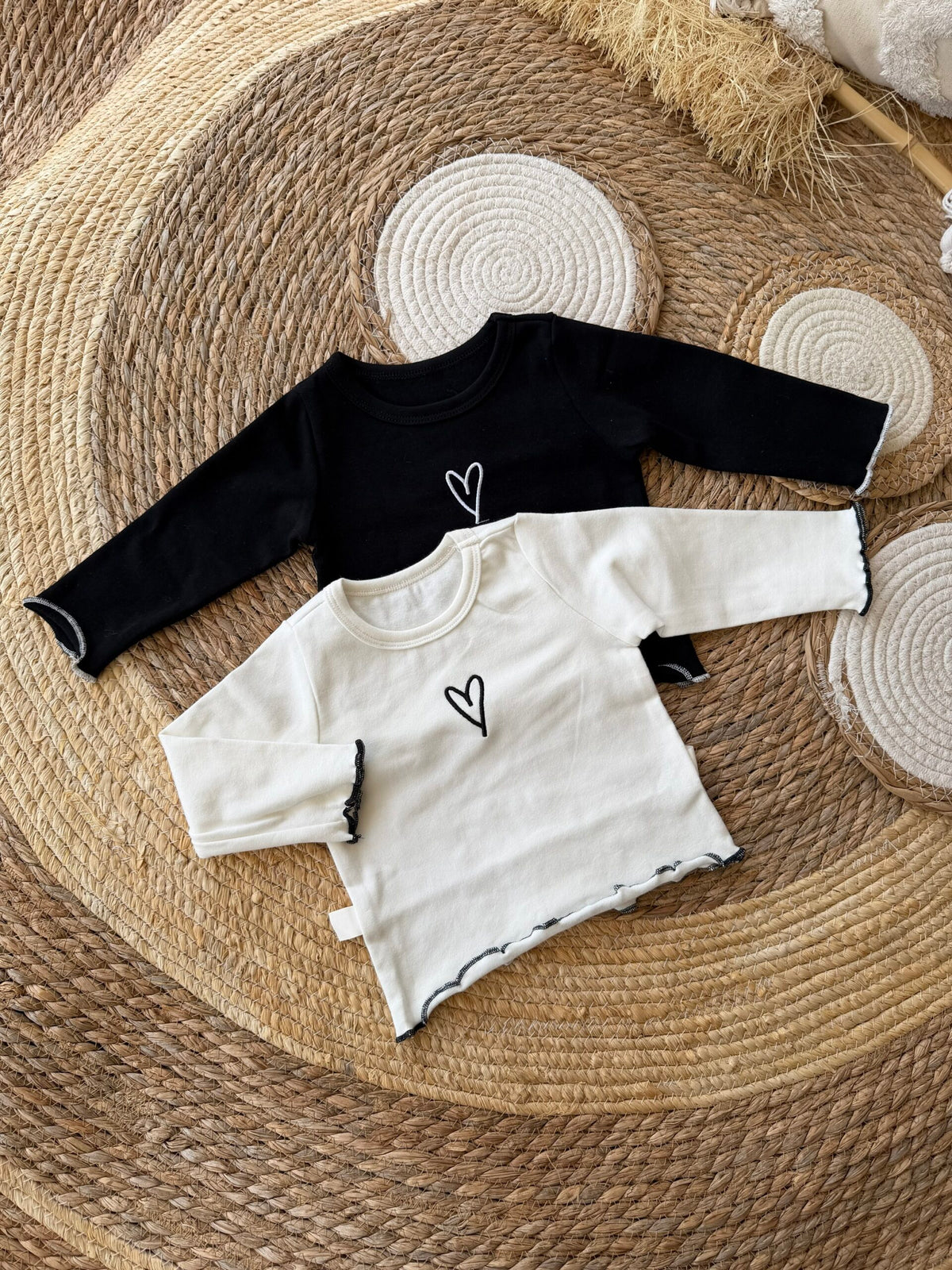 Cotton heart sweater
