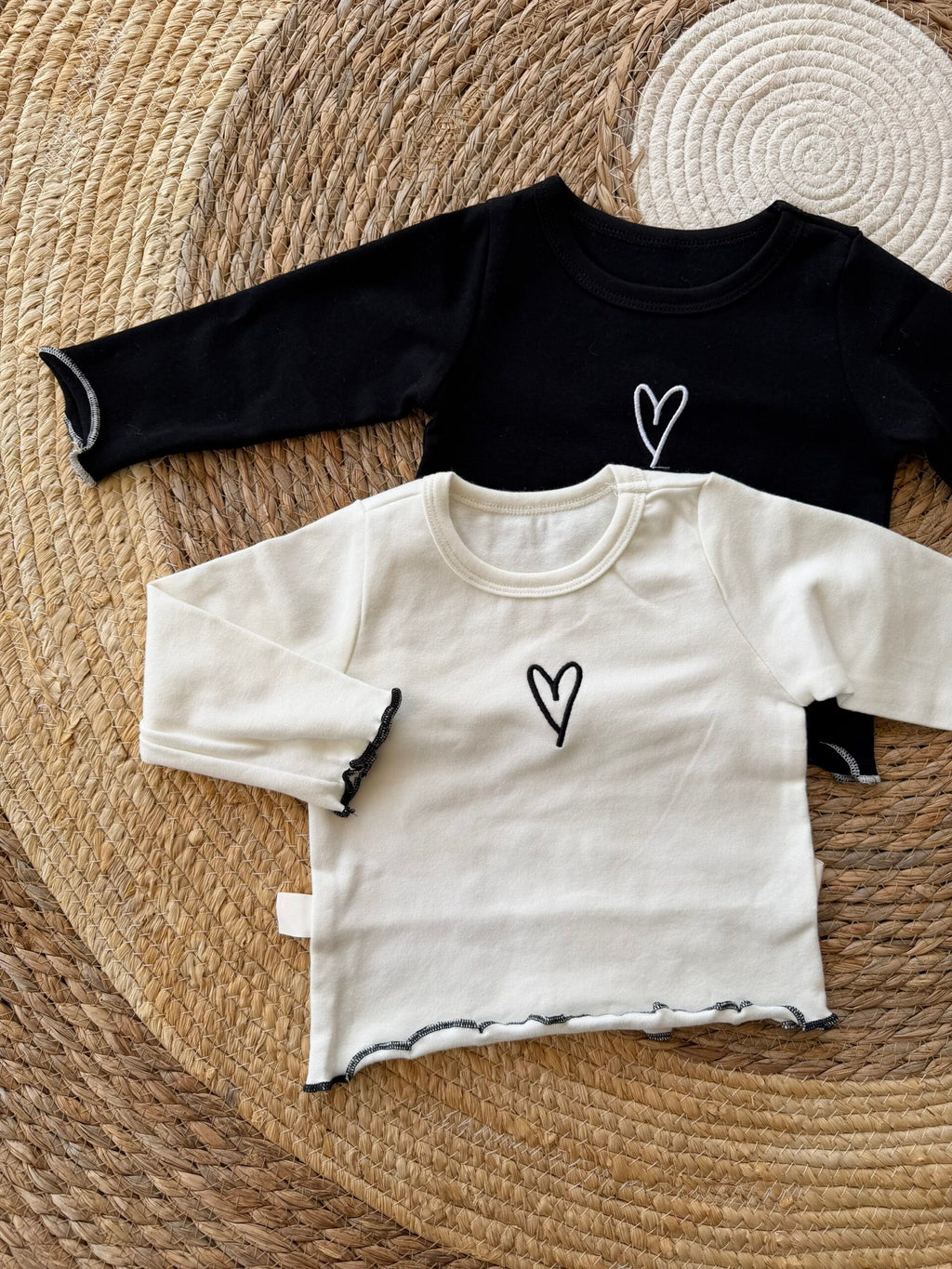 Cotton heart sweater