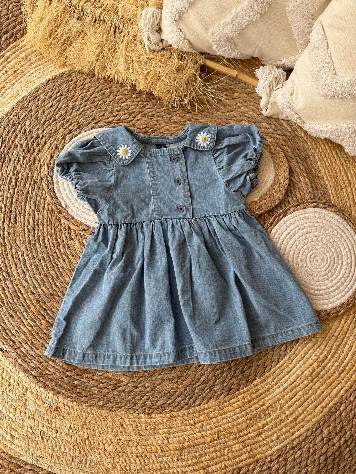 Denim daisy dress