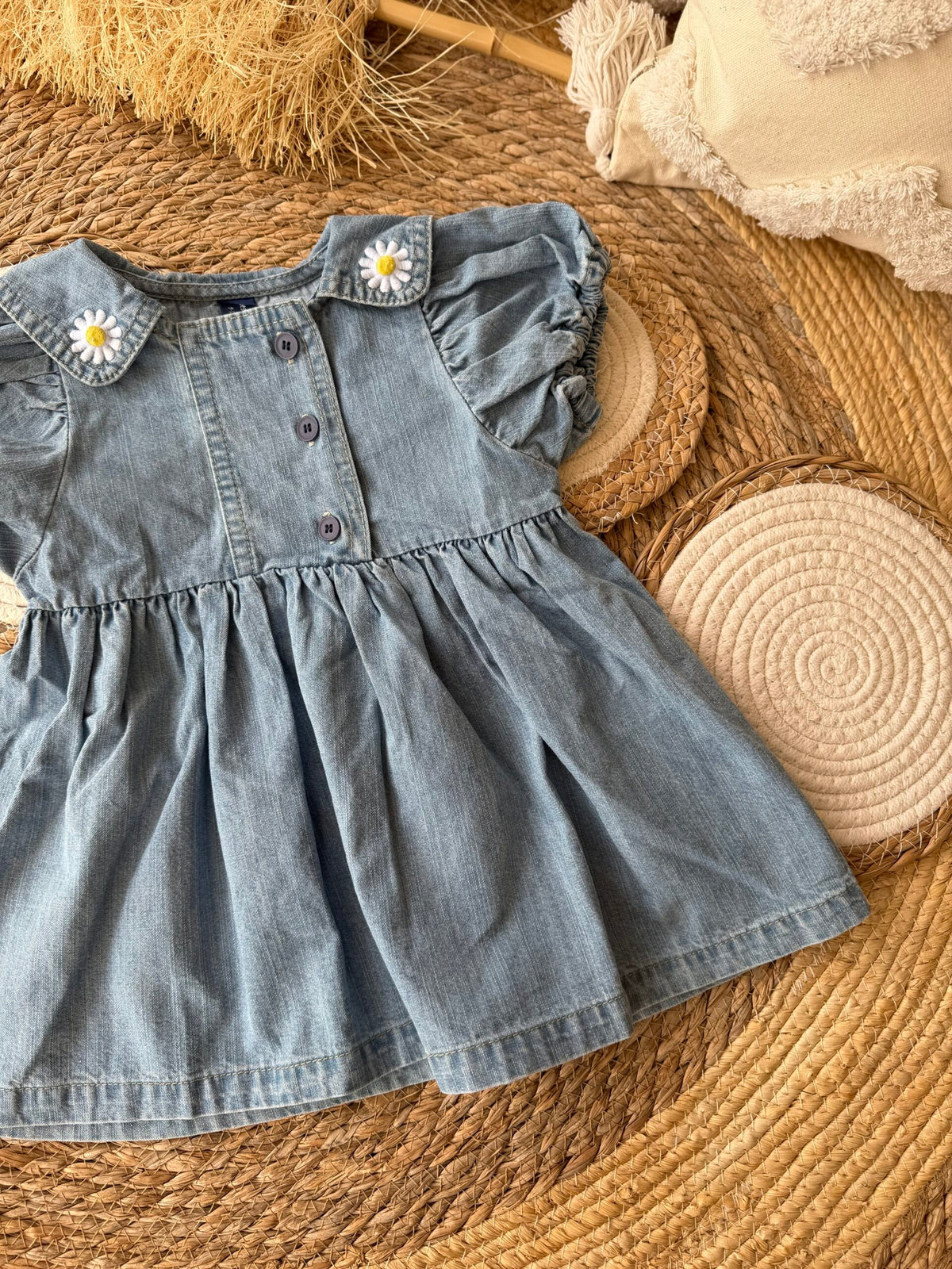 Denim daisy dress