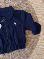 Navy zipper jacket