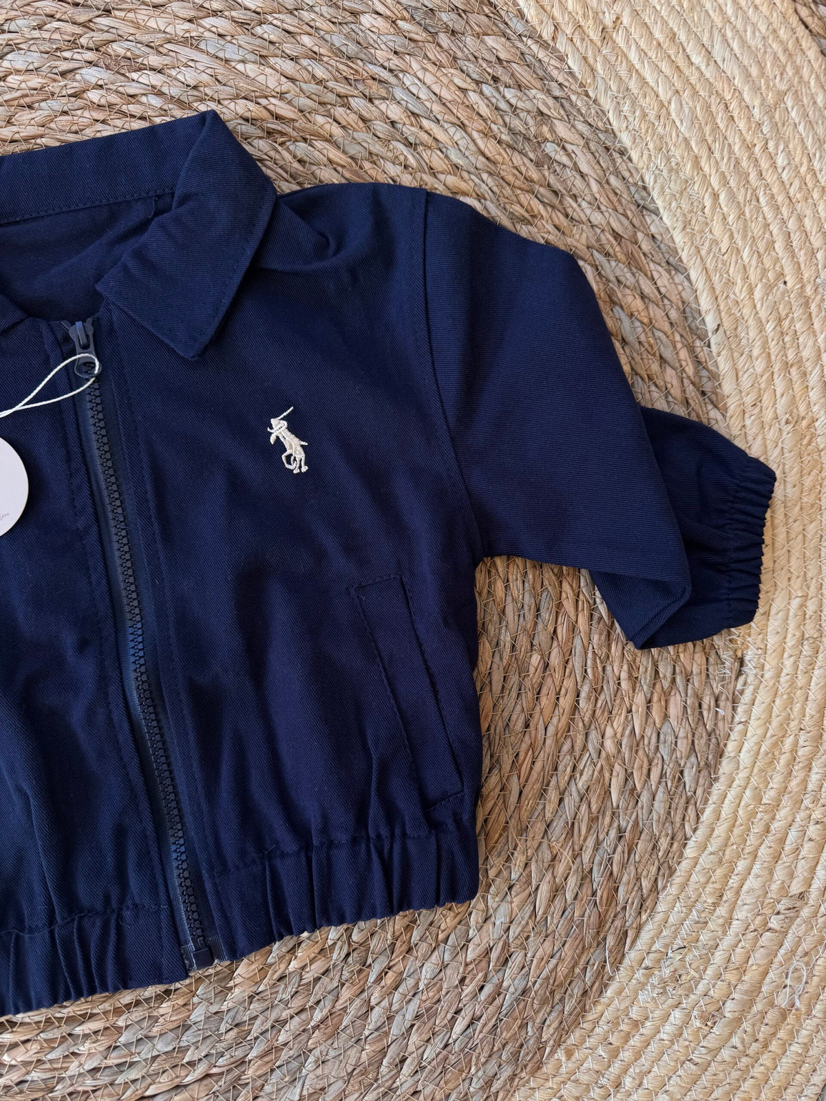 Navy zipper jacket