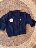 Navy zipper jacket