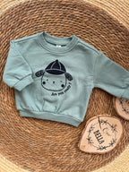 Fleece baby sweater