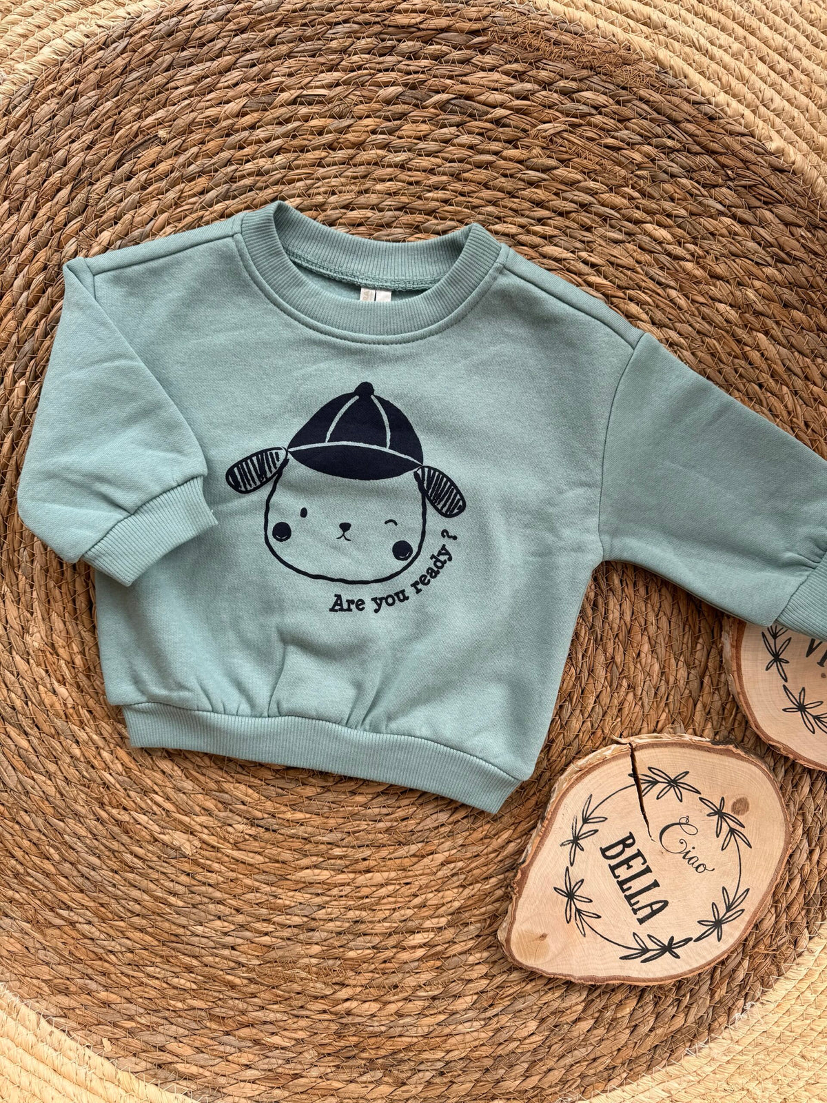 Fleece baby sweater