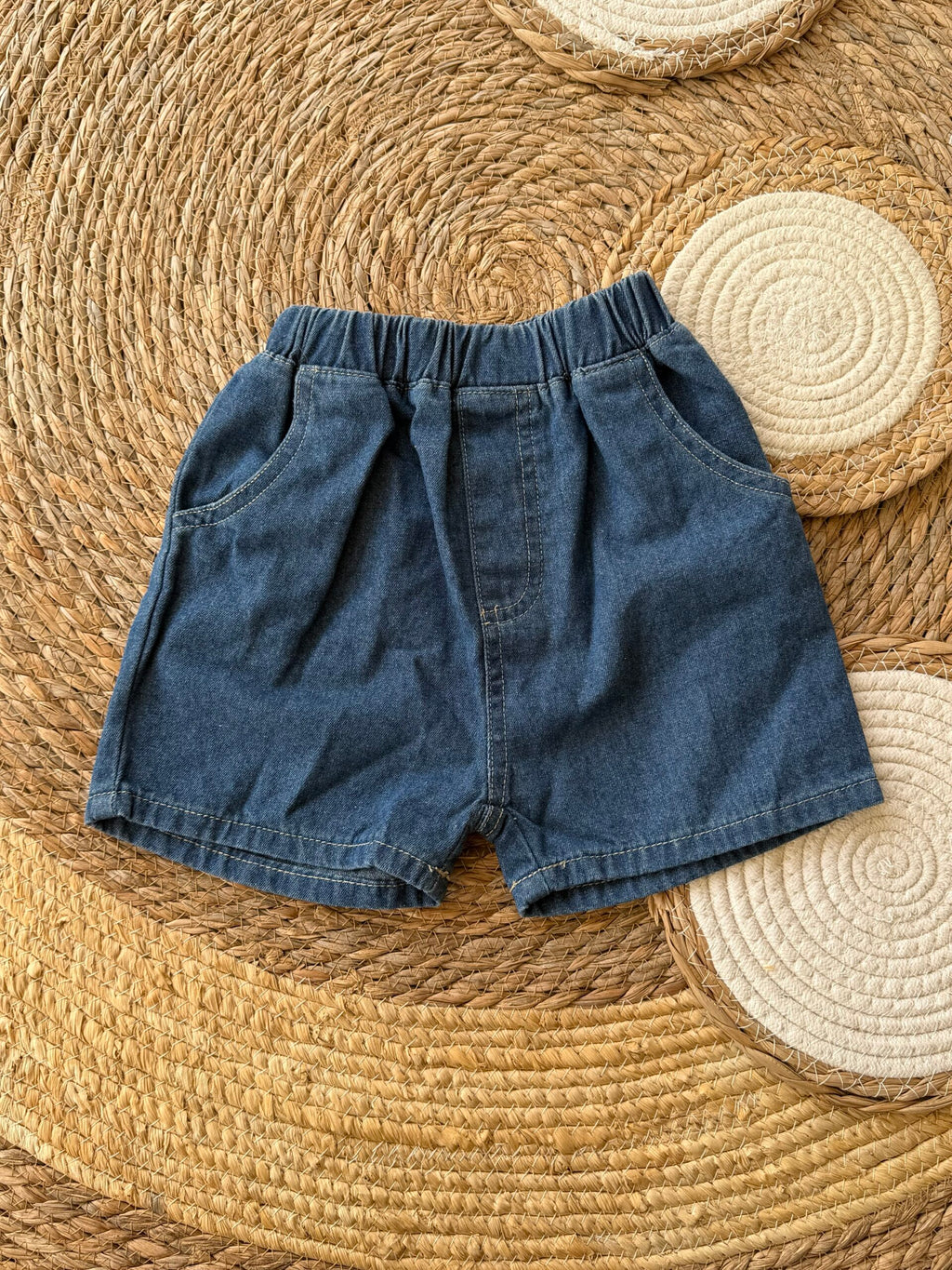 Denim blue shorts