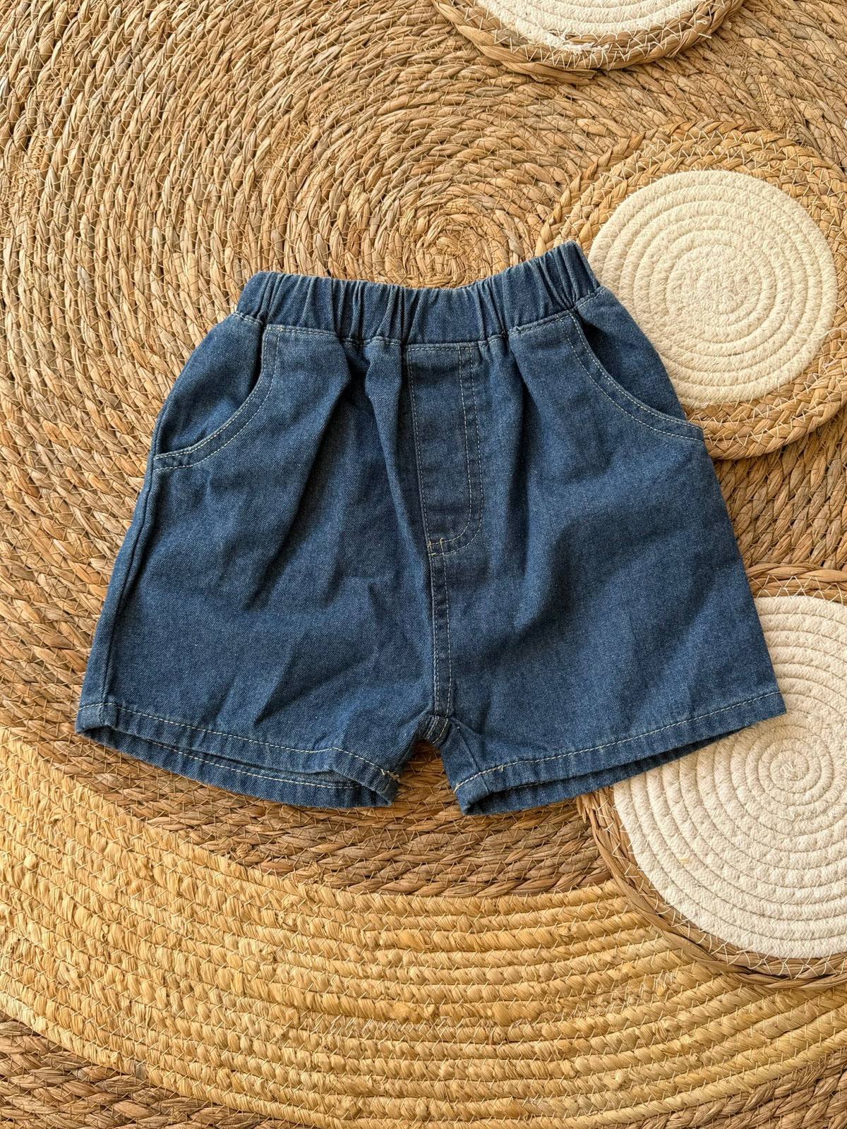 Denim blue shorts