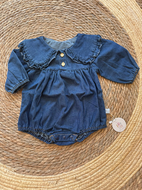 Denim romper