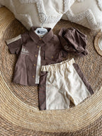 Camping brown set 4 pcs