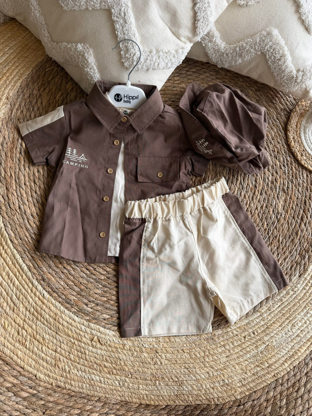 Camping brown set 4 pcs