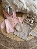 Hooded double buttons jackets