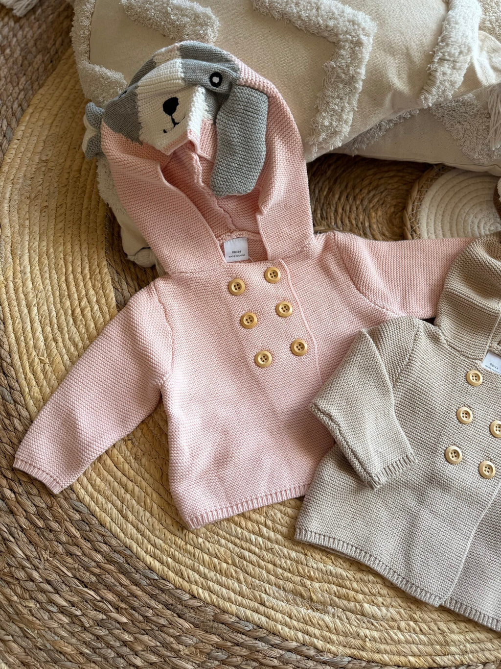 Hooded double buttons jackets