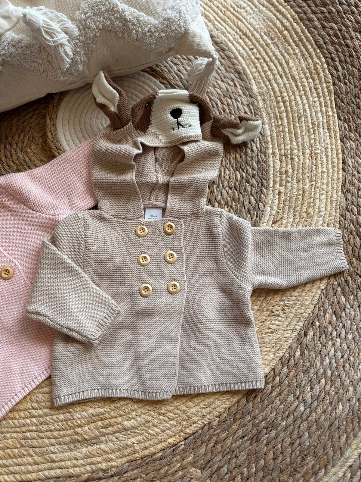 Hooded double buttons jackets