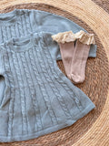 Knitted blue dress