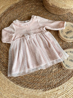 Velvet pink dress