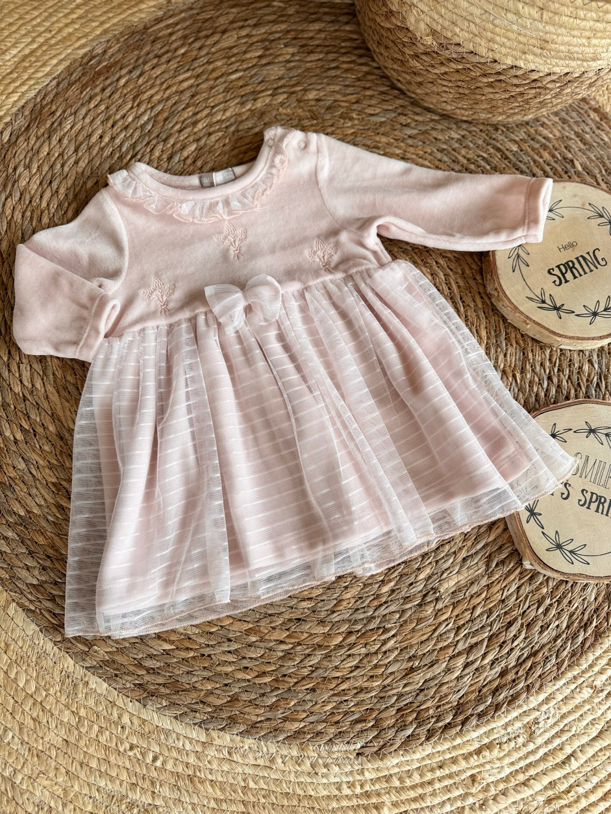 Velvet pink dress