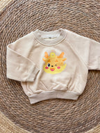 Beige fleece sweater