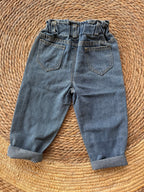 Denim pants elastic waist