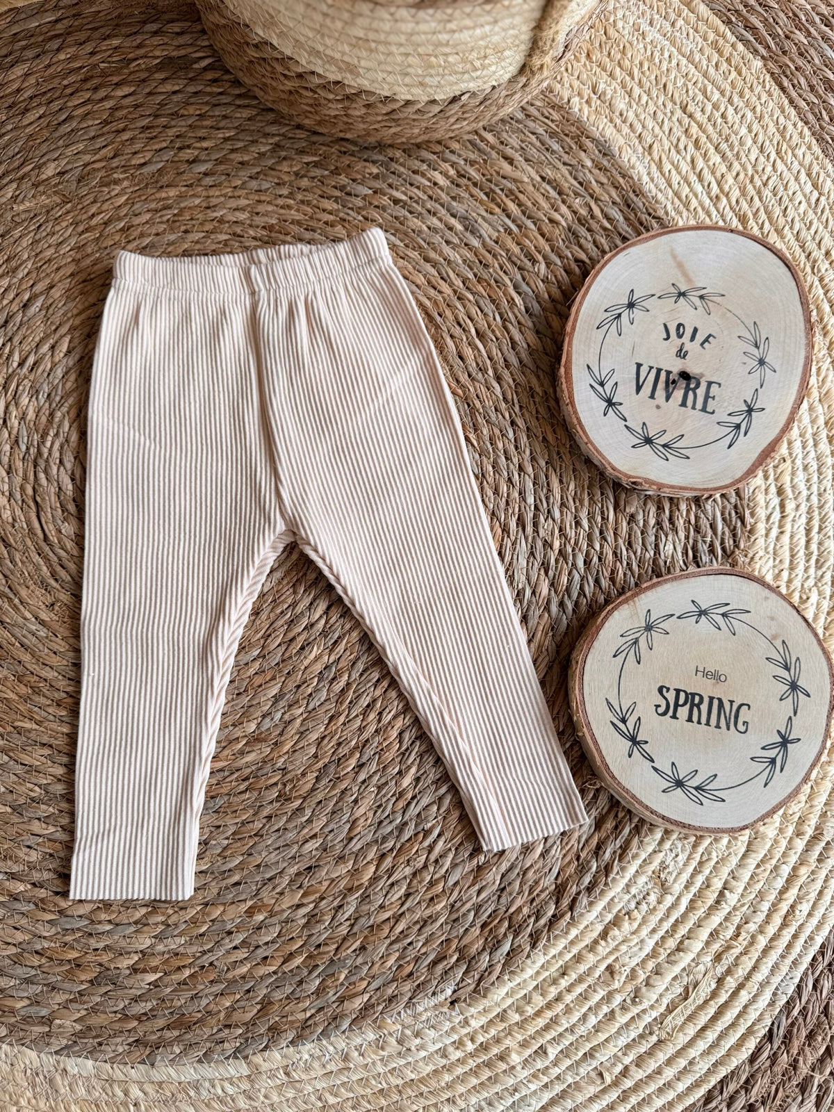 Ribbed Cotton Leggings