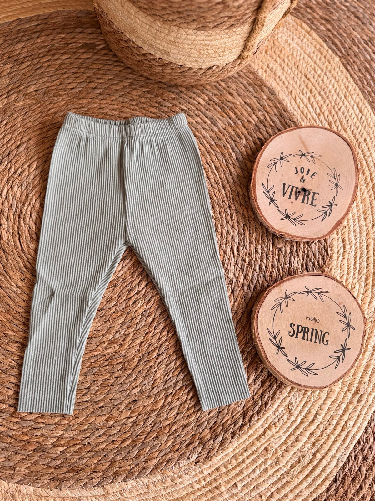 Ribbed Cotton Leggings