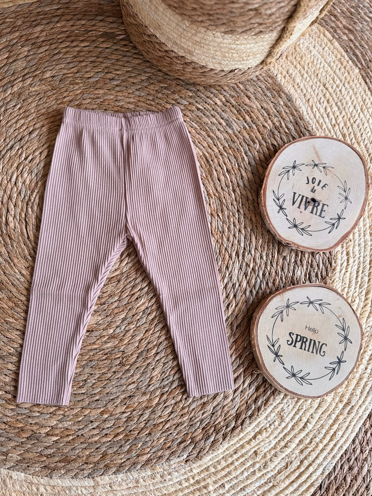 Ribbed Cotton Leggings