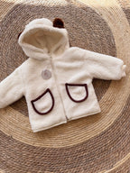 Shearling jacket with brown