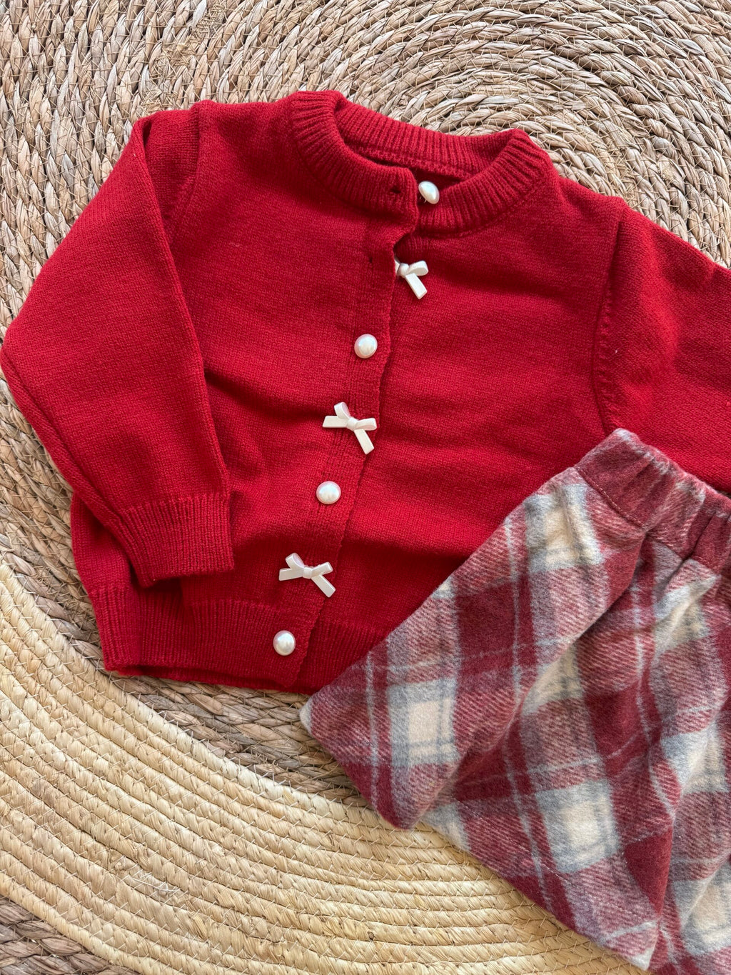 Christmas set skirt &amp; cardigan
