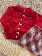 Christmas set skirt &amp; cardigan