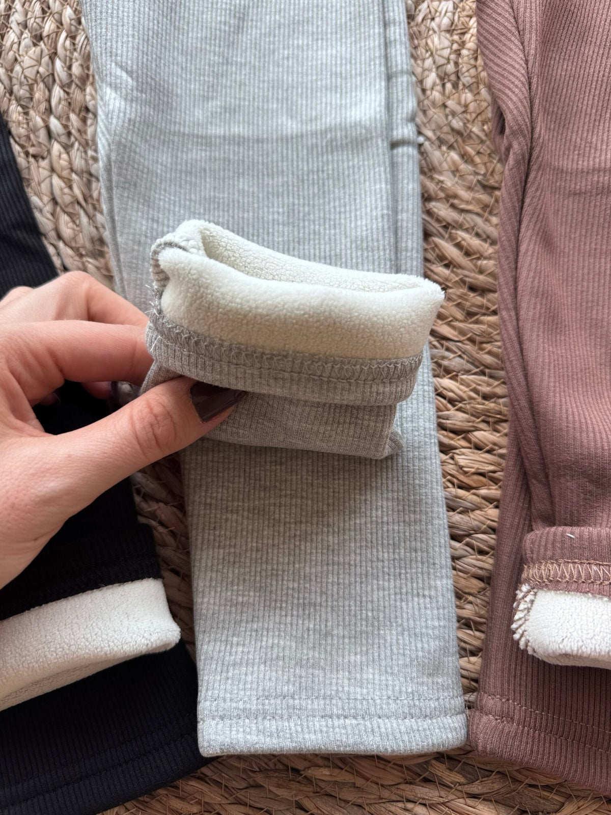 Fleece inside leggings